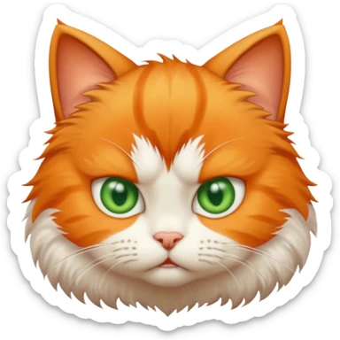 Angry baby cat sticker