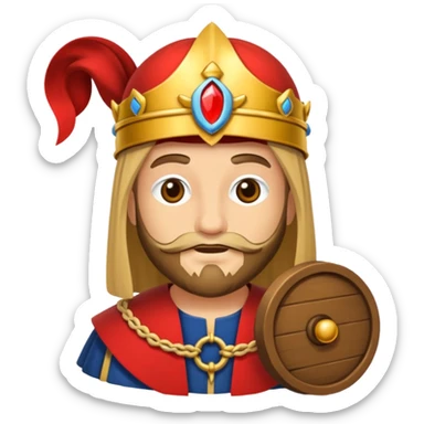 pretre du moyen age sticker