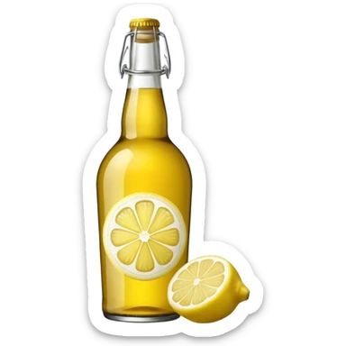 Bottiglia birra Dreher lemon in vetro  sticker