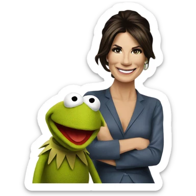 Muppets phenomena with Sandra Bullock sticker
