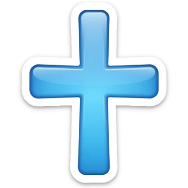 Blessed - simple font blue sticker