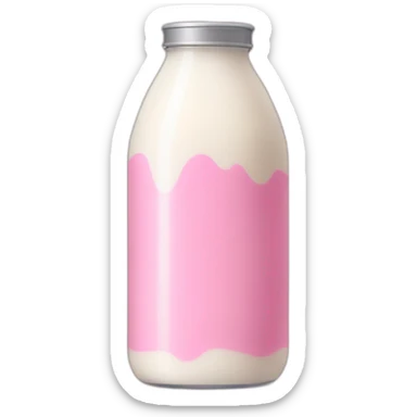 Pink milk sticker