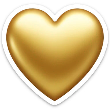 gold heart  sticker