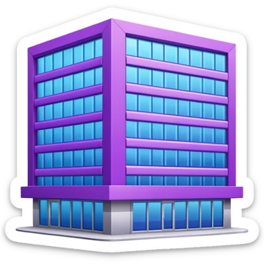 purple pickup point building sticker