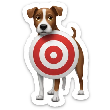 target dog bullseye sticker