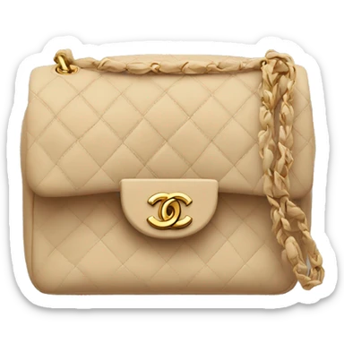 Beige chanel bag sticker