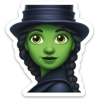 Elphaba from wicked movie sticker