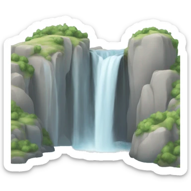 Cascade d’eau sticker