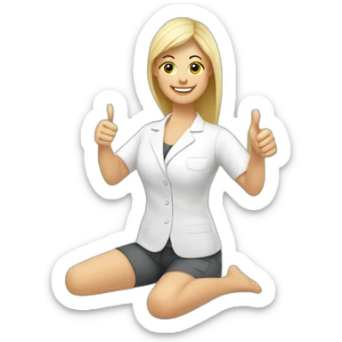 massage-therapist-thumbs-up sticker