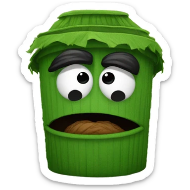 oscar the grouch sticker