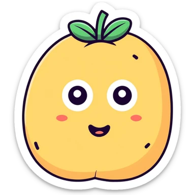 potato with eyes  sticker