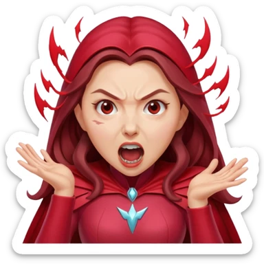 Scarlet Witch screaming sticker