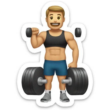 Dumbbell emoji sticker