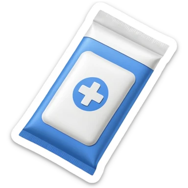 powdered medicine packet sticker