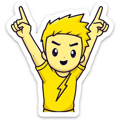 Sprunki Simon 💛⚡👨🏻 sticker