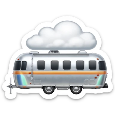 Airstream flying clouds 23fb sticker