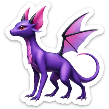 Shiny Salandit-Noivern-Espeon-Hybrid (Full body) sticker