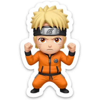 Related to chibi anime style characters of Naruto animes character who are angry  sticker