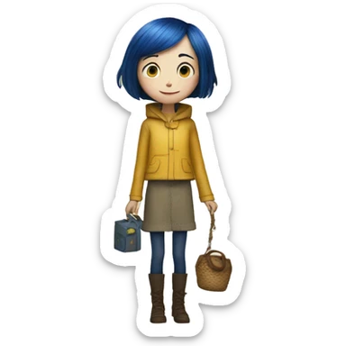 Coraline and the secret door sticker
