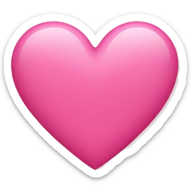 pink heart sticker