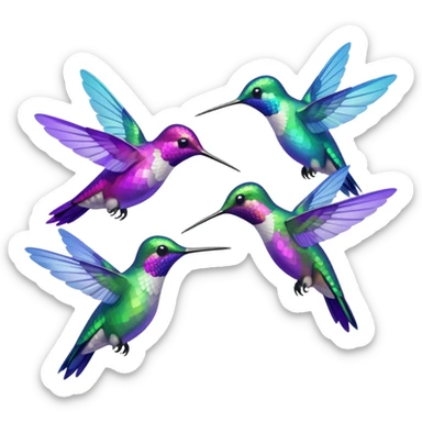 MORE HUMMINGBIRDS sticker