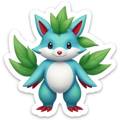 Virizion-Amaura-Shaymin-hybrid-creature (full body) sticker