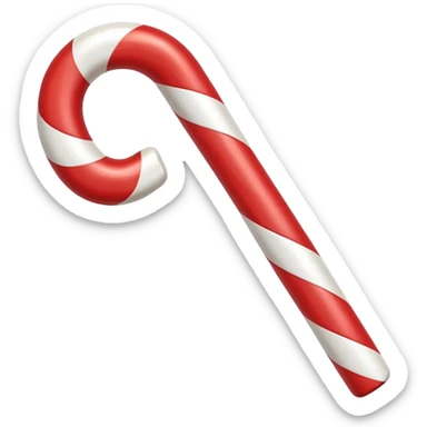 Christmas candy cane sticker
