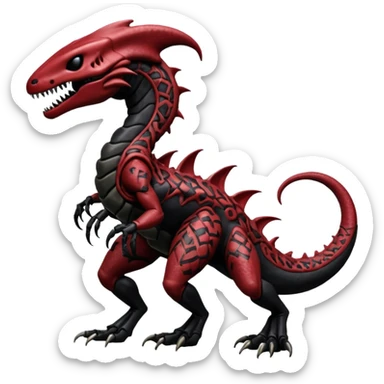  Venom-Vernid-Marowak-Salandit-Xenomorph-hybrid-fantasy-creature (full body) with patterns sticker