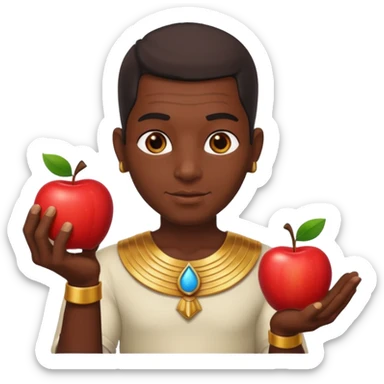 farao in egypt man apple  sticker