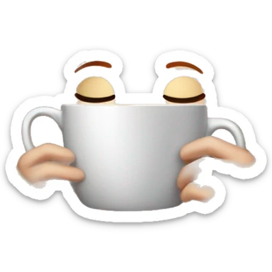 redhead girl inside a blanket sipping coffee eyes closed sticker