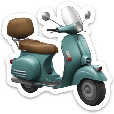 vespa rider sticker