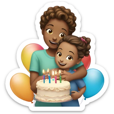 Thank you mommy for lil sister , birthday  sticker