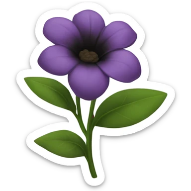 Flor preta sticker
