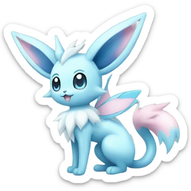 Sylveon-Glaceon-Vaporeon full body sticker