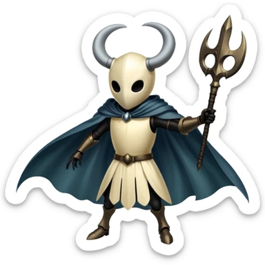 Hollow knight attacking hornet sticker