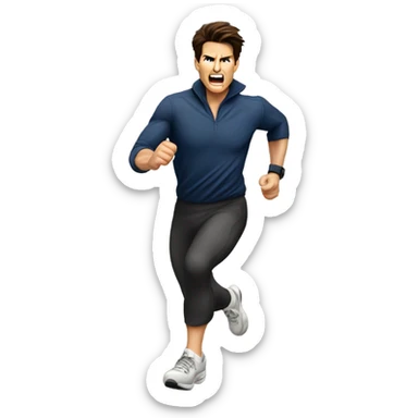 tom cruise sprinting sticker
