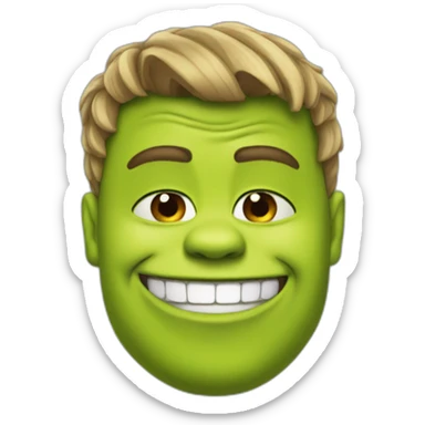 bieber shrek sticker