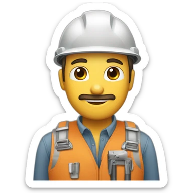 Chico ingeniera de montes piel clara sticker