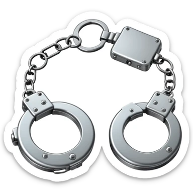 handcuffs simple sticker