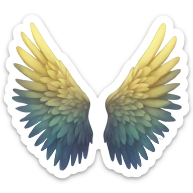 Grunge Wings sticker