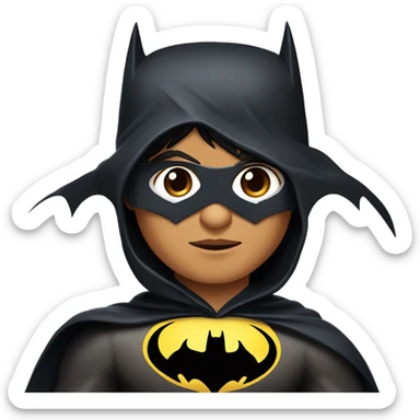 Shah rukh khan in batman costume  sticker
