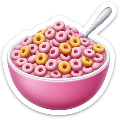 Pink Cereal sticker