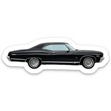 Impala Chevrolet 1967 Black sticker
