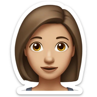 realistic portrait of a woman sticker