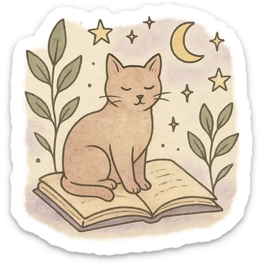 A gentle, poetic digital illustration in the style of “Jardim da Ju”. The scene blends nature, cosmos and tenderness — hand-drawn lines, soft textures, and muted pastel tones (sage green, lilac, rose, cream). Elements like leaves, stars, cats, books, and celestial details coexist naturally. The mood is magical yet grounded, evoking sensitivity, reflection, and quiet intelligence. The lighting is warm and dreamy, with delicate sparkles and organic shapes. Artistic style: watercolor + fine line art, minimal, elegant, emotional and intimate.


(use conforme a IA utilizada)

Mood: magical realism, soft light, emotional, feminine, intellectual

Style keywords: watercolor, fine ink lines, pastel tones, digital illustration, cozy, slow aesthetic, minimal poetic composition

Colors: #9BA48A (verde sálvia), #E6B7B1 (rosa suave), #D0C3CC (lavanda névoa), #F6F1E7 (papel de chá), #2D2D2F (grafite noturno)

Objects recorrentes: folhas, flores, livros, chá, gatos, estrelas, constelações, velas, mãos, janelas abertas, estufas, estantes, sementes, instrumentos musicais

Emoção central: sensibilidade lúcida — calma, introspectiva e real sticker