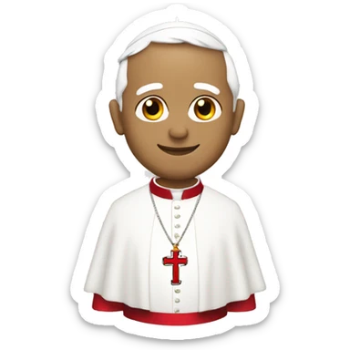 the pope with england shirt sticker