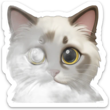 Ragdoll kitten sticker