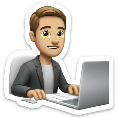 Man dating excel  sticker