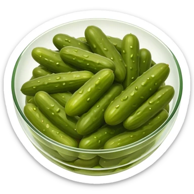 Pickles in a bowl sticker