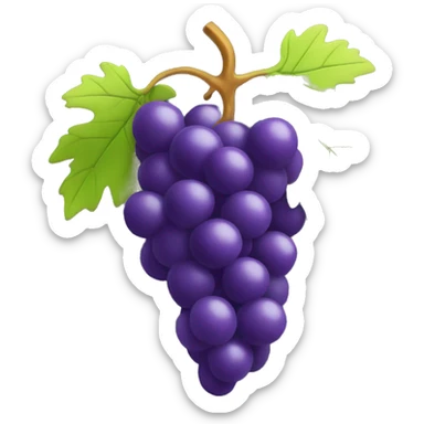 3D Grapes emoji  sticker